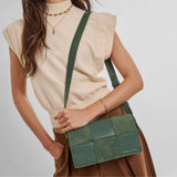Katie Loxton Taya Suedette Crossbody Bag - Forest Green