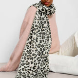 Katie Loxton Warm Grey, Taupe & Black Leopard Printed Scarf