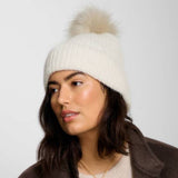 Katie Loxton White Knitted Pom Pom Hat