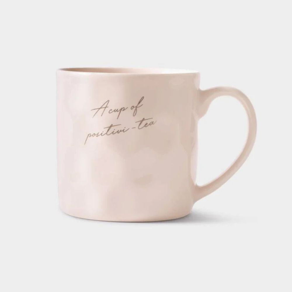 Katie Loxton 'A Cup Of Positivi-Tea' Gift Bow Mug