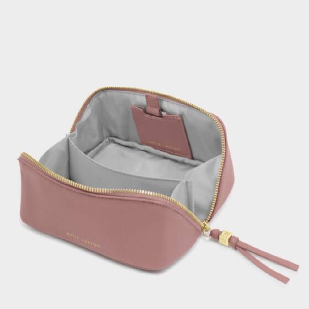Katie Loxton Deep Rose Fold-Out Mirror Makeup Bag