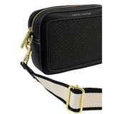 Katie Loxton Avery Raffia Small Crossbody Bag - Black