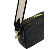 Katie Loxton Avery Raffia Small Crossbody Bag - Black