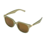 Katie Loxton Manhattan Square Sunglasses - Frosted Green