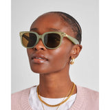 Katie Loxton Manhattan Square Sunglasses - Frosted Green