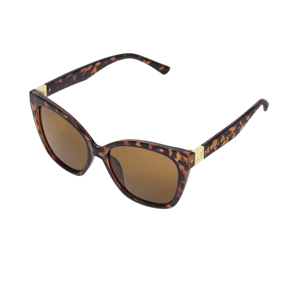 Katie Loxton Mykonos Oversized Cat-Eye Sunglasses - Dark Tortoiseshell