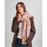 Katie Loxton One Size Printed Foil Scarf - Pink/Gold