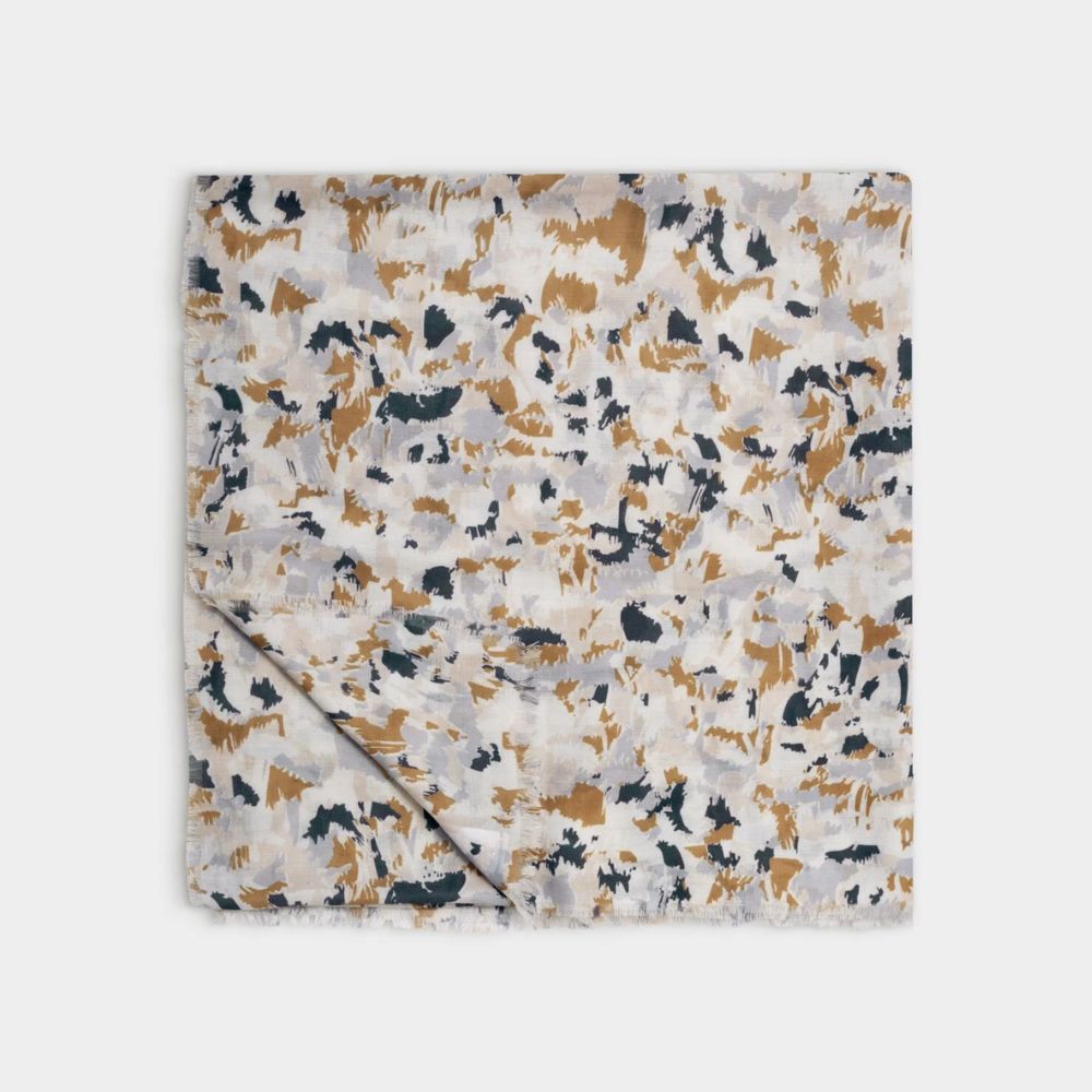 Katie Loxton One Size Printed Terazzo Scarf - Caramel