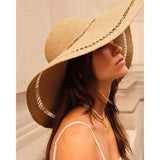 Katie Loxton One Size Straw Wide Brim Floppy Hat