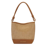 Katie Loxton Sorrento Raffia Bucket Bag - Cognac