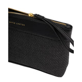 Katie Loxton Wristlet Raffia Clutch Bag - Black