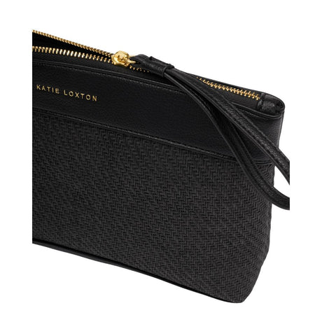 Katie Loxton Wristlet Raffia Clutch Bag - Black