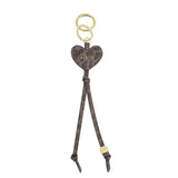 Katie Loxton 'Bestie' Heart Bag Charm Keyring - Leopard Print