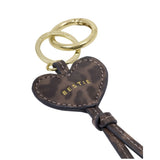 Katie Loxton 'Bestie' Heart Bag Charm Keyring - Leopard Print