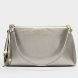 Katie Loxton Pewter Nova Patent Crackle Clutch