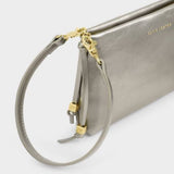 Katie Loxton Pewter Nova Patent Crackle Clutch