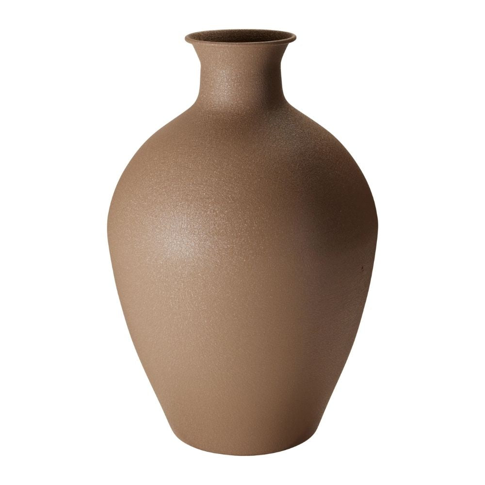 Koopma 46cm Matt Metal Vase - Brown