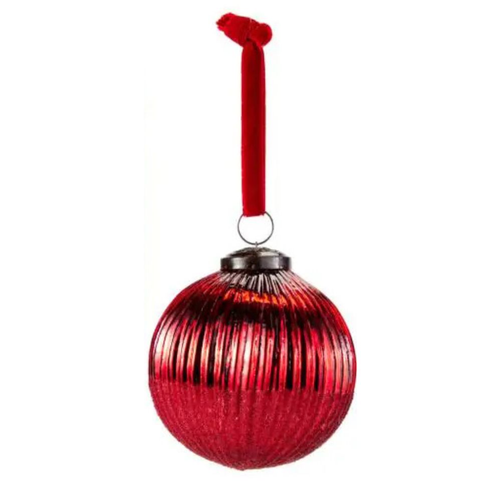 Koopman 10cm Red Christmas Bauble