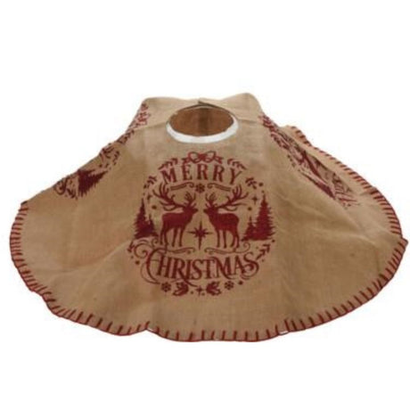 Koopman 120cm Jute Christmas Tree Base Cover (Choice of 3)