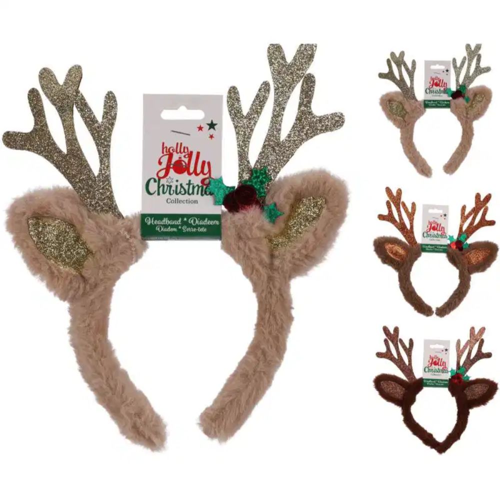 Koopman 30cm Reindeer Headband (Choice of 3)
