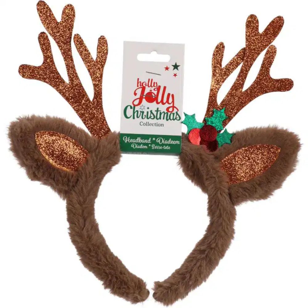 Koopman 30cm Reindeer Headband (Choice of 3)