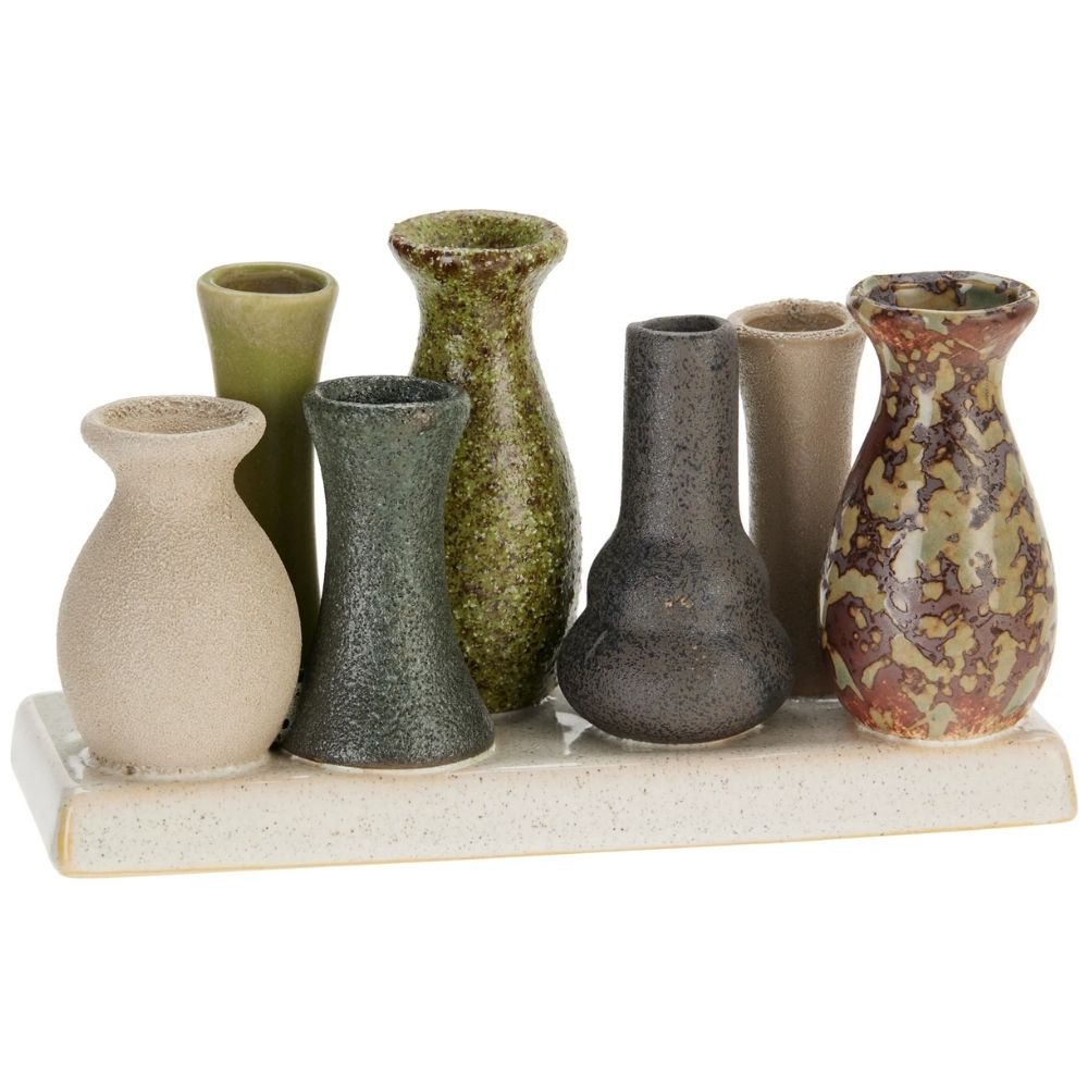 Koopman 10cm Small 7 Piece Flower Vase