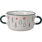 Koopman 13.5cm Christmas Jumbo Stoneware Two Handle Mug - (Choice of 4)