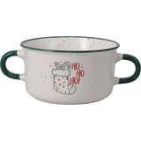 Koopman 13.5cm Christmas Jumbo Stoneware Two Handle Mug - (Choice of 4)