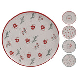 Koopman 20cm Festive Stoneware Plate - (Choice of 4)
