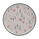 Koopman 20cm Festive Stoneware Plate - (Choice of 4)