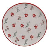 Koopman 20cm Festive Stoneware Plate - (Choice of 4)