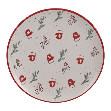 Koopman 26.5cm Festive Stoneware Plate - (Choice of 4)