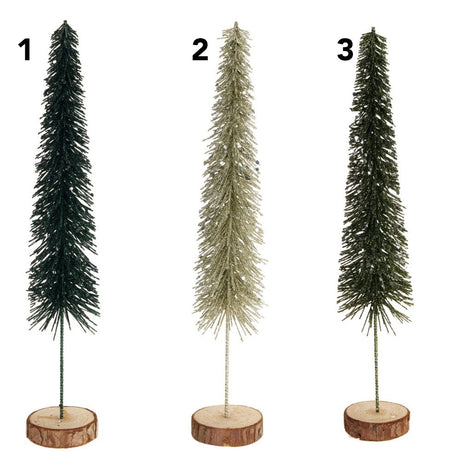 Koopman 33cm Glitter Tree Ornament - (Choice of 3)