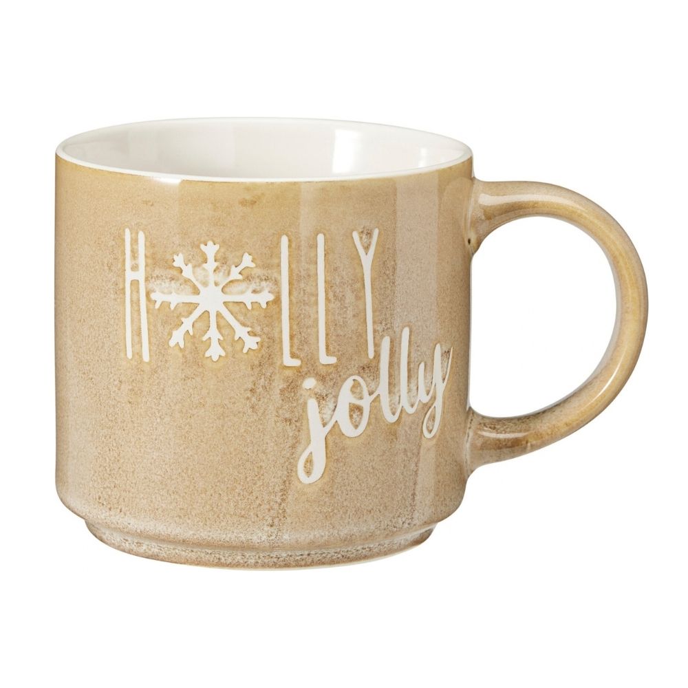 Koopman 400ml Christmas Stoneware Mug - (Choice of 4)