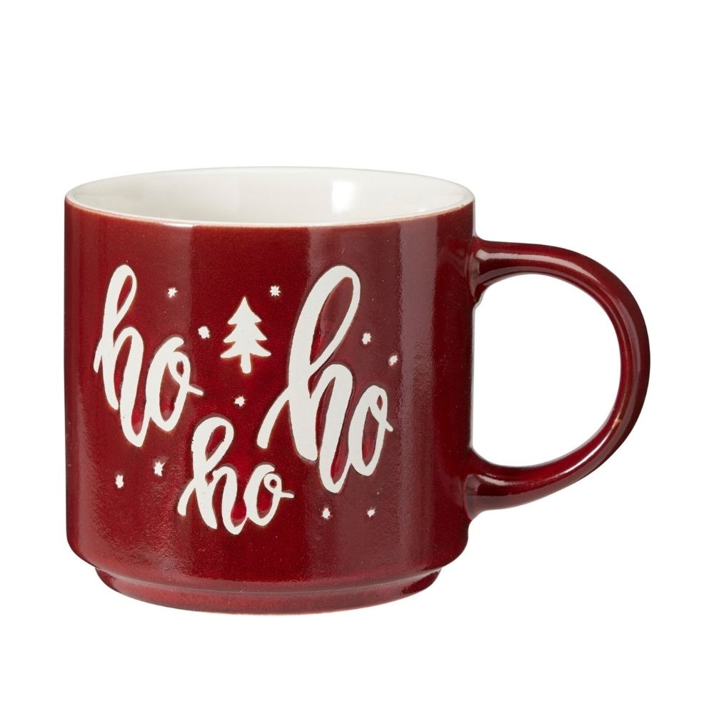 Koopman 400ml Christmas Stoneware Mug - (Choice of 4)
