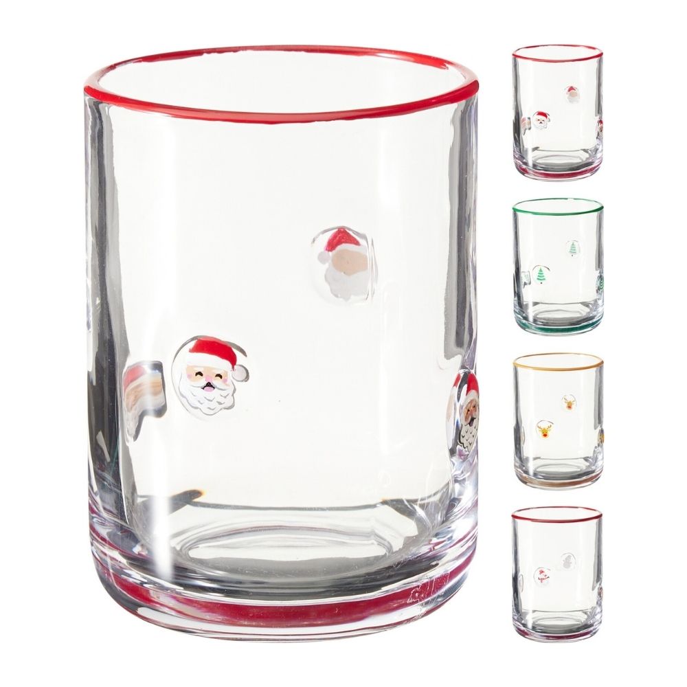 Koopman 410ml Festive Character Drinking Glass - (Choice of 4)