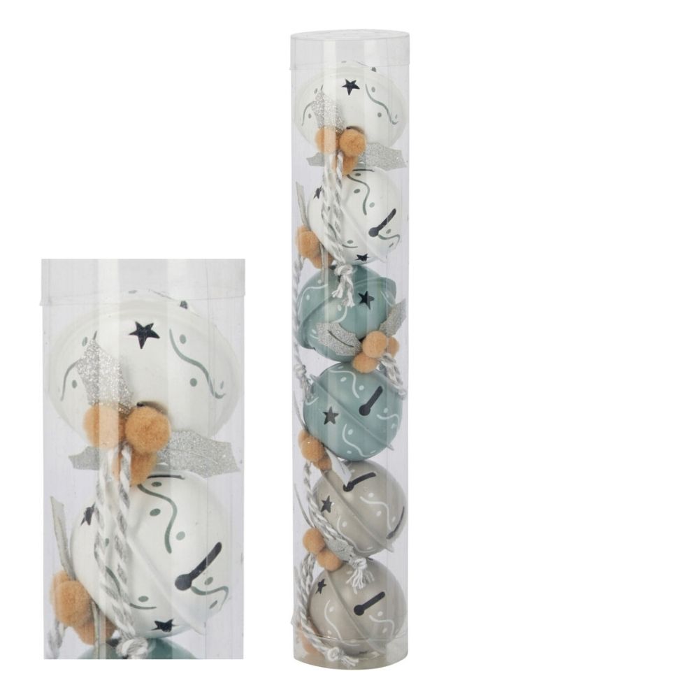 Koopman 4cm Set of 6 Pastel Bells Hanging Decoration - (Choice of 4)