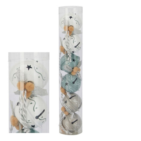 Koopman 4cm Set of 6 Pastel Bells Hanging Decoration - (Choice of 4)