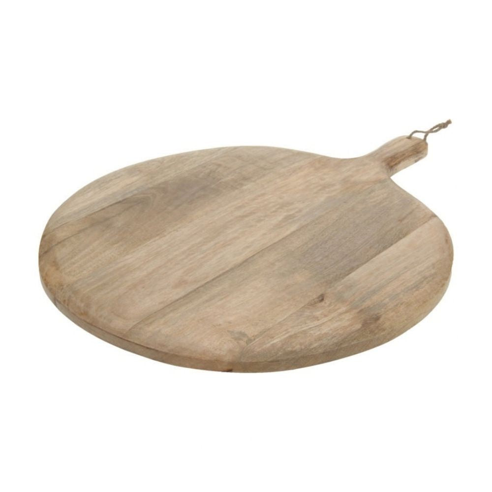 Koopman 60cm Mangowood Round Handle Chopping Board