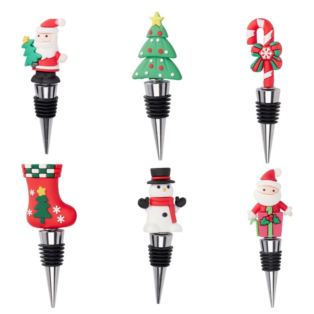 Koopman Christmas Character Bottle Stopper - (Choice of 6)