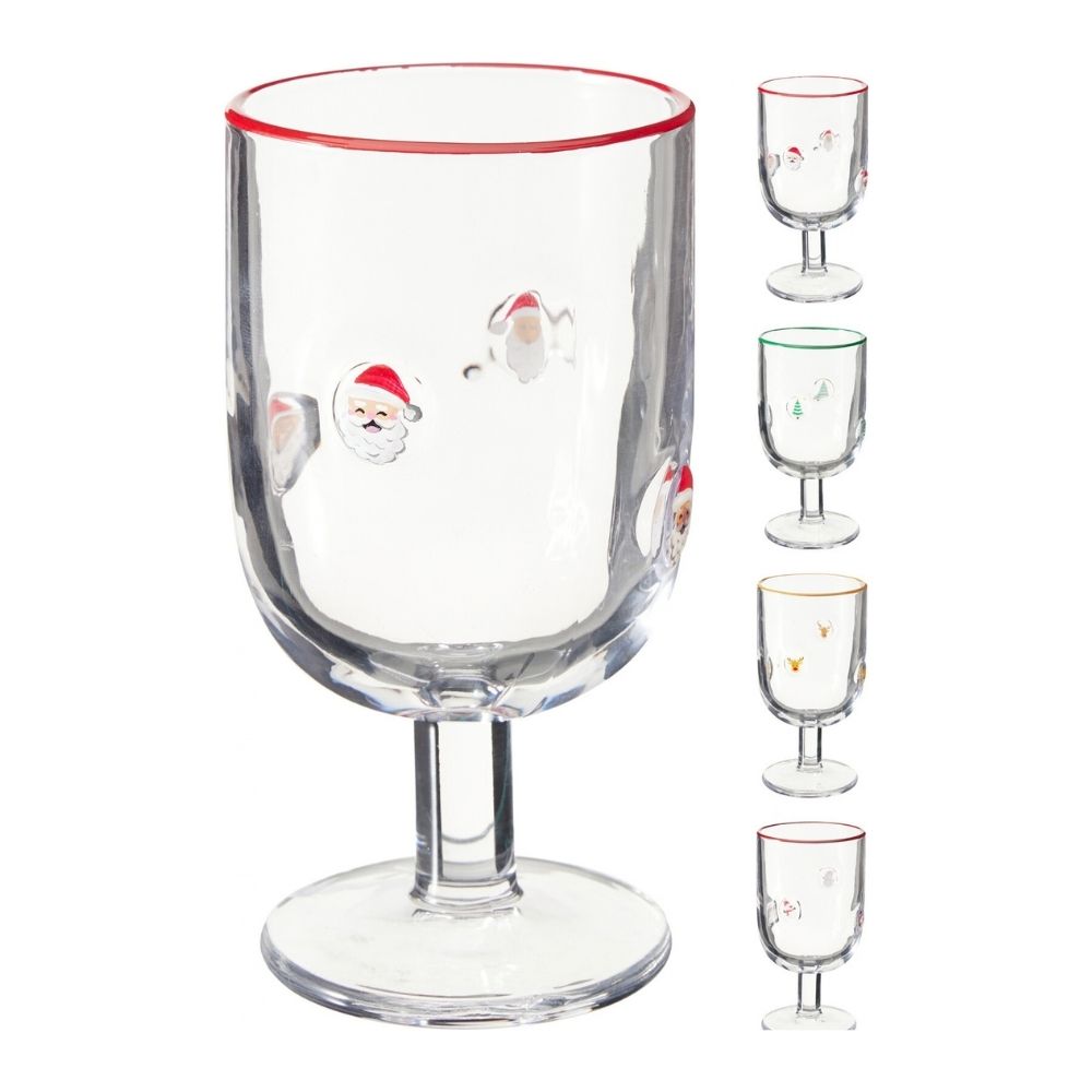 Koopman Christmas Character Glass Wine Glass - (Choice of 4)