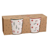 Koopman Set of 2 Festive Stoneware Mugs - (Choice of 2)