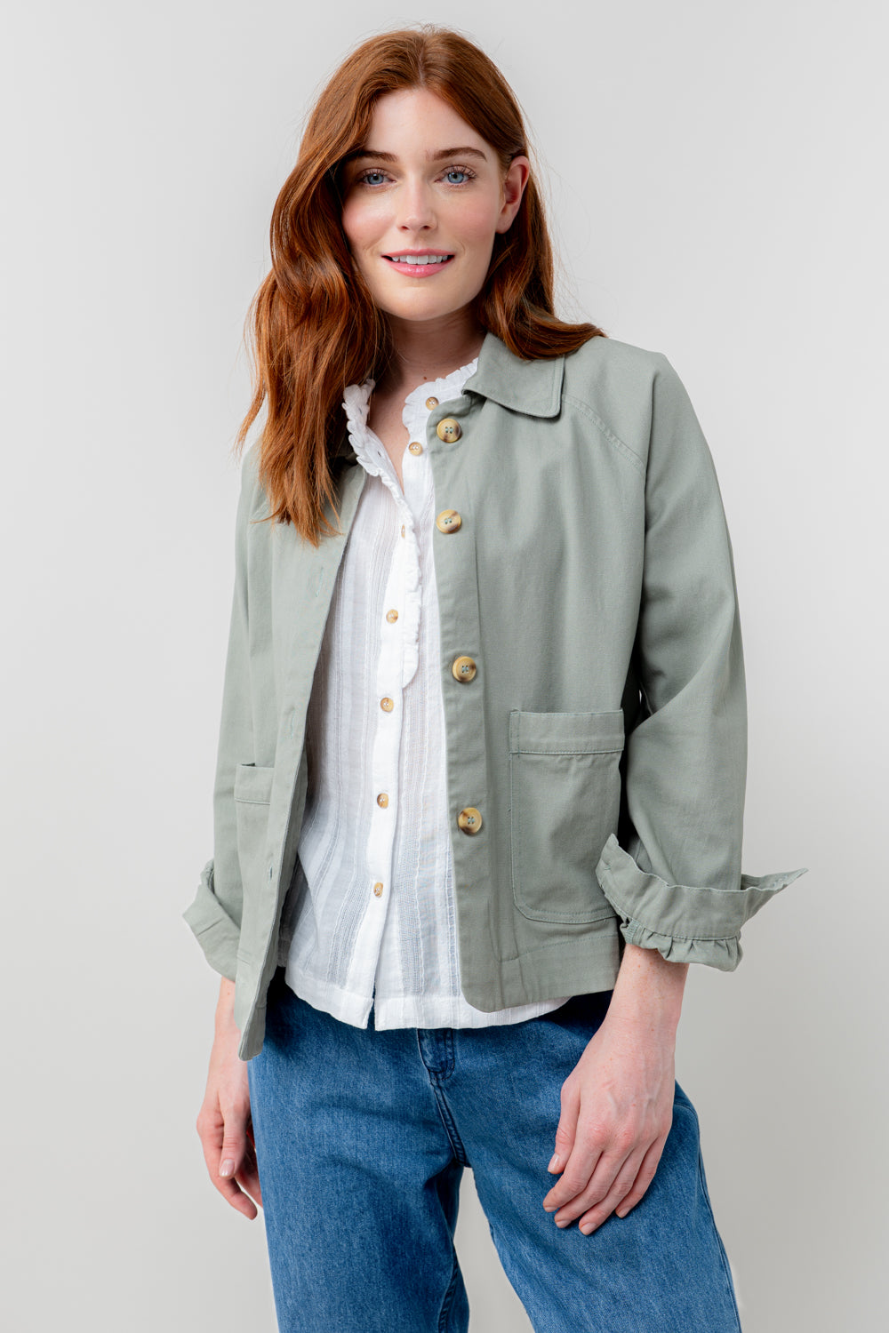 Lily & Me 18 Sage Kynance Twill Jacket - LM25000S