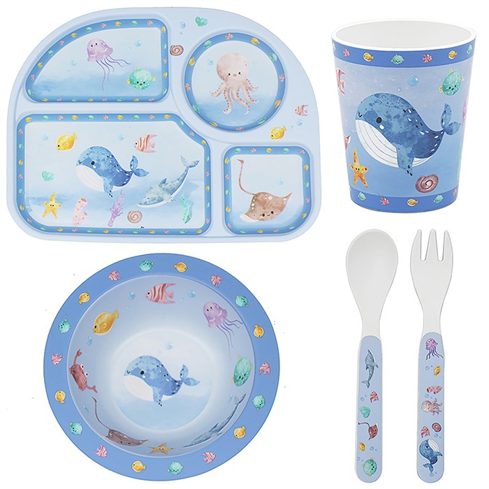 Joe Davies Baby Dinnerware Sea Life Design (Set of 4) - LP74561