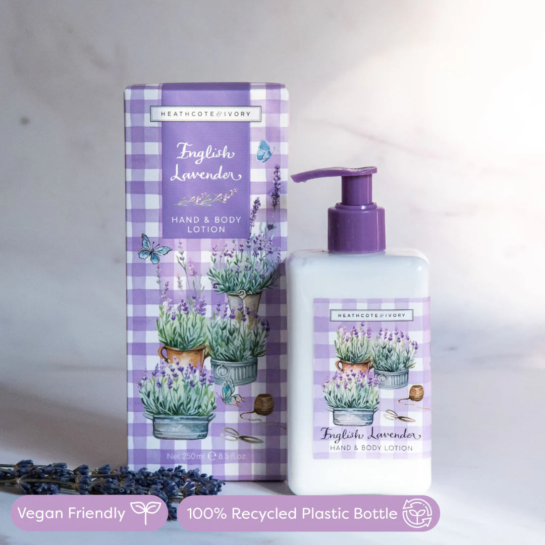 Heathcote & Ivory 250ml English Lavender Hand & Body Lotion - FG6738