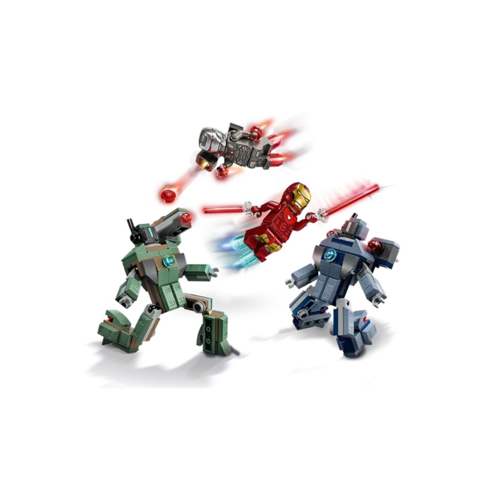 Lego Marvel Iron Man & War Machine vs. Hammer Drones