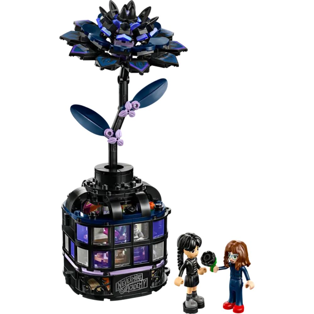 Lego Wednesday Black Dahlia Flower