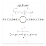 Life Charms Friendship Forever Silver Plated Bracelet