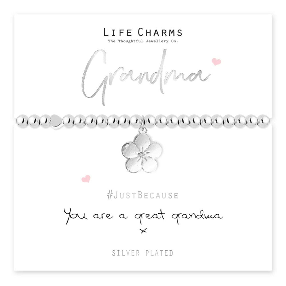 Life Charms Great Grandma Silver Plated Bracelet