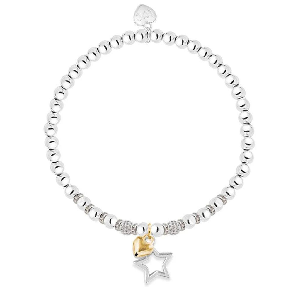 Life Charms Happy 70th Birthday Bracelet - Silver